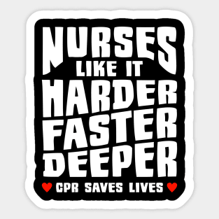 Carer Caregiver Nurse Profession CPR Sticker